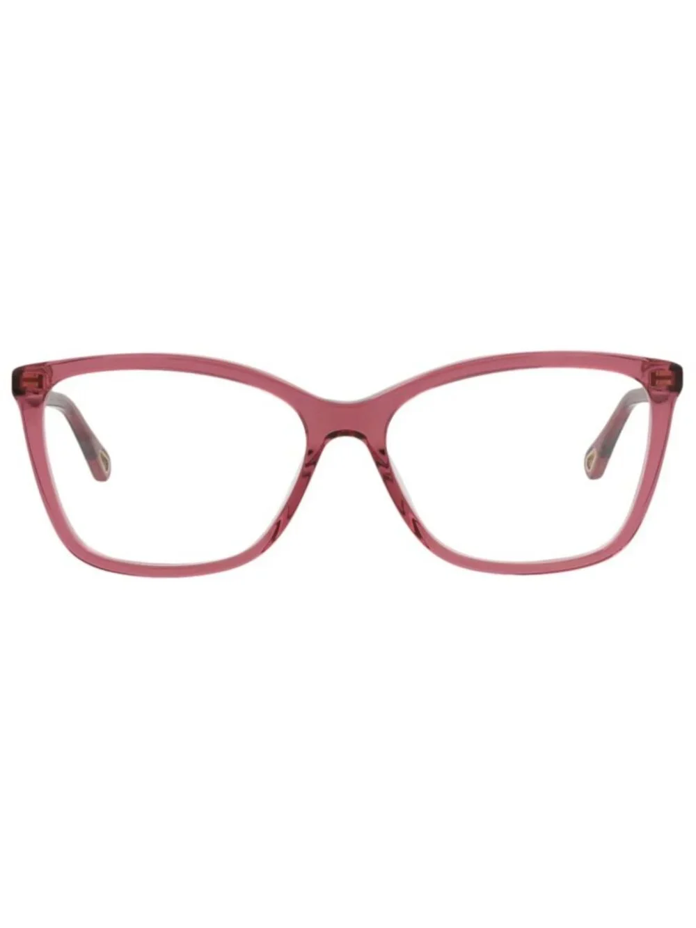 New Chloé Women's Eyeglasses Cat Eye Bio Acetate Frame Pink Pink Transparent